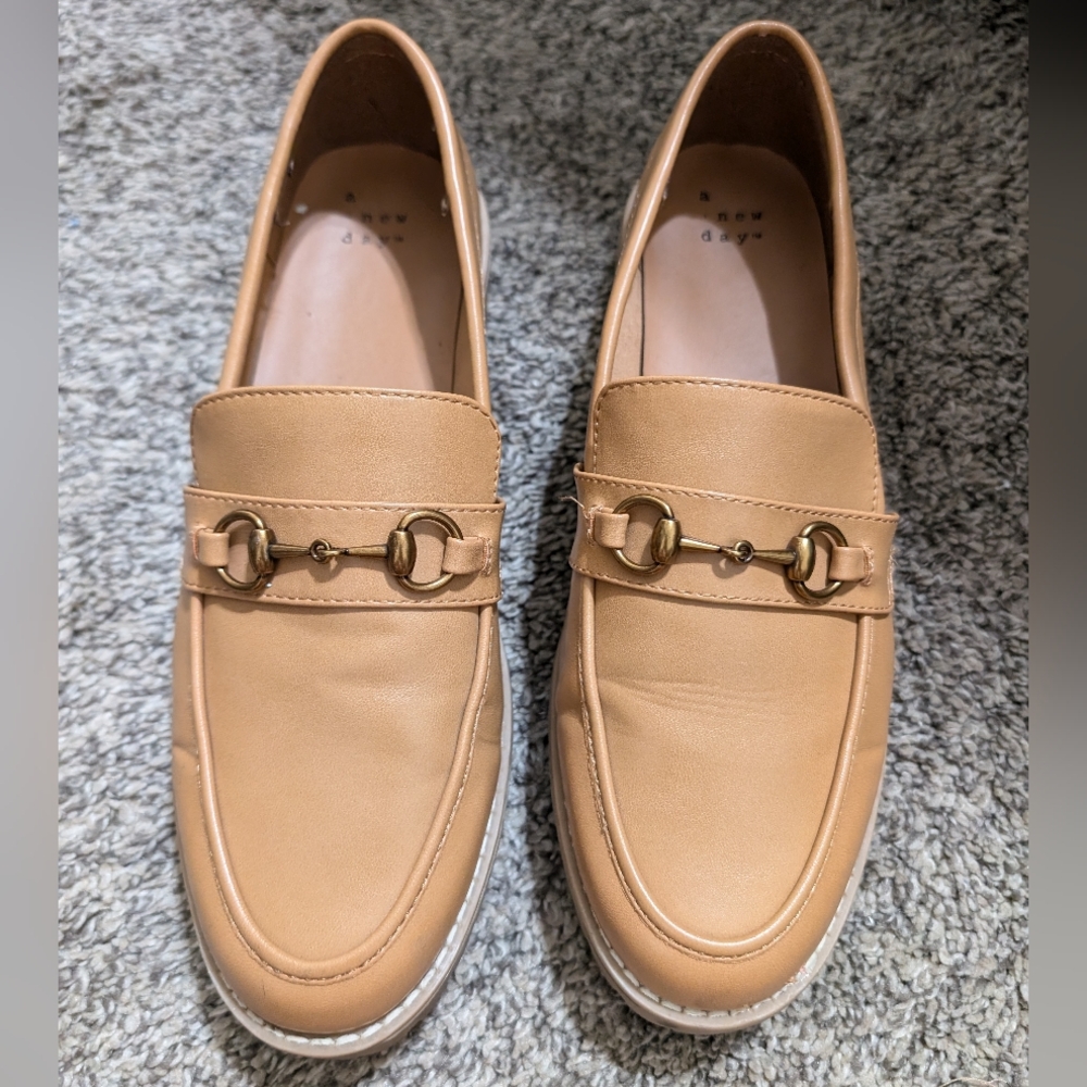 Tan loafers
